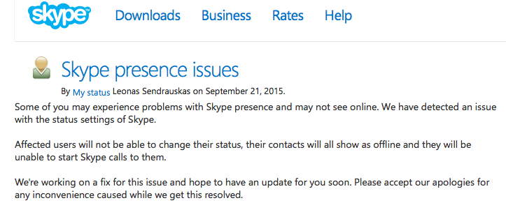 Skype issuses